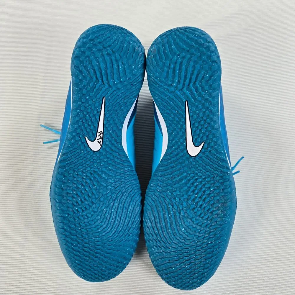 Nike Phantom GX 2 Academy IC Blue Fury White Soccer Shoe Men's Size 8